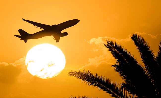 partir en voyage en avion